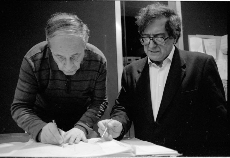 Pierre Boulez en répétition avec Luciano Berio