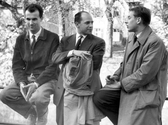 ierre Boulez avec Luigi Nono et Karlheinz Stockhausen