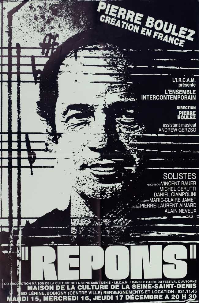 Affiche de la création française de Répons